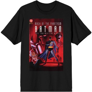 Men's DC Comic Book Mask Of Phantasm Black Short Sleeve Shirt- - 1 of 2