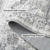 TROPOW Area Rug Non-Slip Vintage Low Pile Rugs Washable Rug Indoor Floor Cover Print Distressed Carpet Non-Shedding Oriental Area Rug for Bedroom - 4 of 4