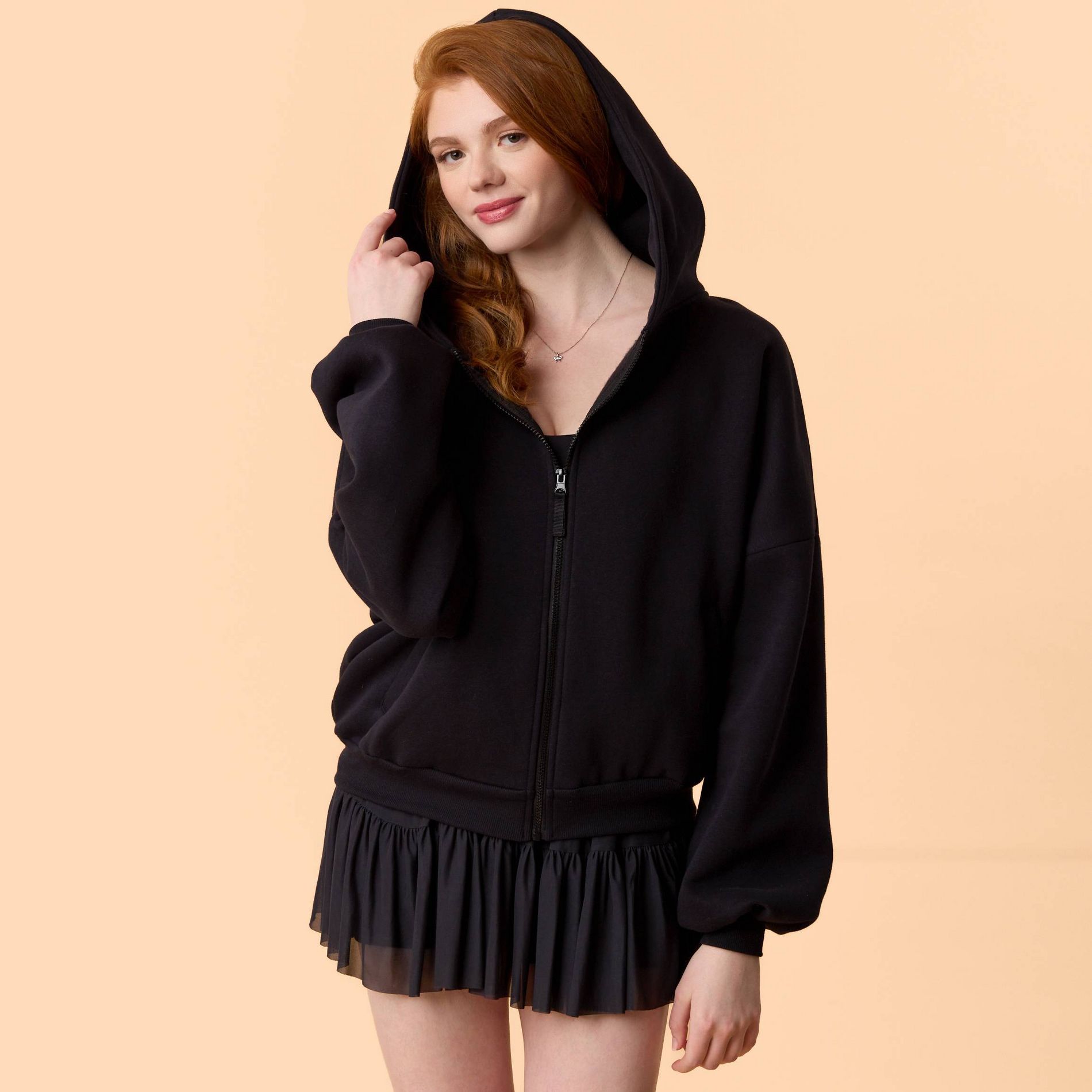 Blogilates Women's Marshmallow Full Zip Hooded Sweatshirt