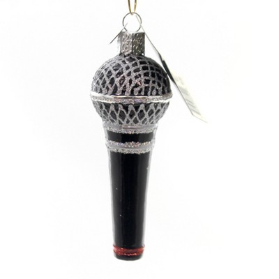 Old World Christmas 4.0 Inch Microphone Speeches Music Perform Tree Ornaments