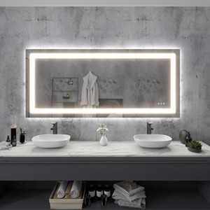 LED Front Light and Backlit Mirror - 1 of 4