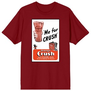 Orange Crush Glass Me For Crush Men's Cardinal Red T-shirt - 1 of 2