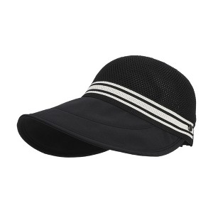Anna-Kaci Breathable Mesh Sun Visor Cap with Ponytail Slot Adjustable Strap and Wide Brim for Outdoor Hiking and Summer Travel - 1 of 4
