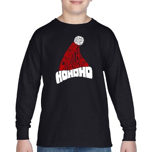 LA Pop Art All I Want for Christmas is You - Boy's Word Art Long Sleeve T-Shirt - 1 of 4