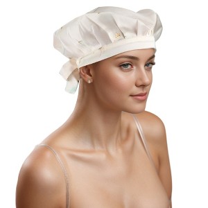 Unique Bargains Women's Faux Silk Floral Hair Bonnet - 1 of 4