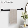 Bathroom Hardware Set 10 Pieces Towel Bar Set,Stainless Steel Towel Holder Set for Bathroom,Wall Mounted 23.6 Inch Towel Rack Set - 4 of 4