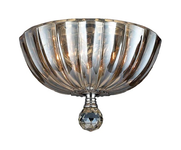 World Wide Lighting Ceiling Light - Silver (13 X 13 X 7")