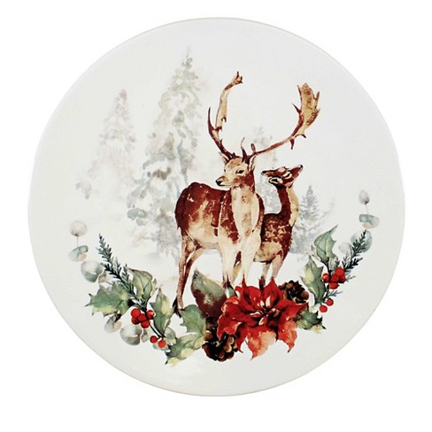 Christmas hotsell dessert plates