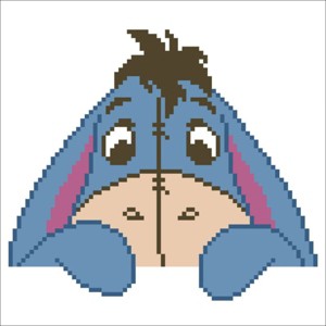 DIAMOND DOTZ, Disney Winnie the Pooh Eeyore Diamond Art Painting Kit 8.7" X 8.7" - 1 of 3