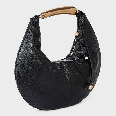 Metal Handle Crescent Handbag - A New Day' - image 3