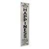 Already Disturbed Happiness' Double Sided Hanging/Leaning Wall Sign - American Art Decor: Modern Metal Art, Vertical Panel - 2 of 4