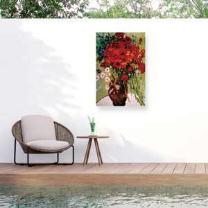 "Daisie & Poppies" Outdoor All-Weather Wall Decor - 1 of 4