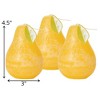 Pale Yellow Pear Candles - Set of 3 - 4 of 4