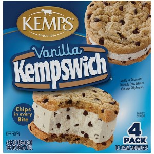 Kemps Vanilla Frozen Kempswich - 4pk - 1 of 4