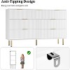 Fluted Dresser for Bedroom,7 Drawer Dresser,Wooden Chest of Drawers,Modern Storage Dressers for Living Room, Closet, Hallway,Entryway - 2 of 4