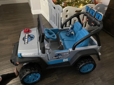 Power Wheels Jurassic World Dino 12v Explorer Wrangler Jeep Ride-on : Target