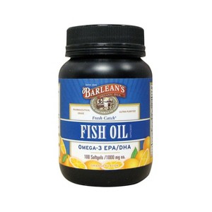 Barlean's Fish Oil 100 Softgels Orange Flavor. - 1 of 2