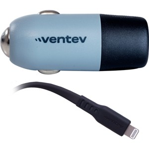 Ventev 20W Ultrafast Usb C Universal Car Charger And Usb C To Apple Lightning Cable Gray - 1 of 3