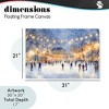 Stupell Industries Ice Skating Under The Lights Floating Frame Canvas Art - 4 of 4