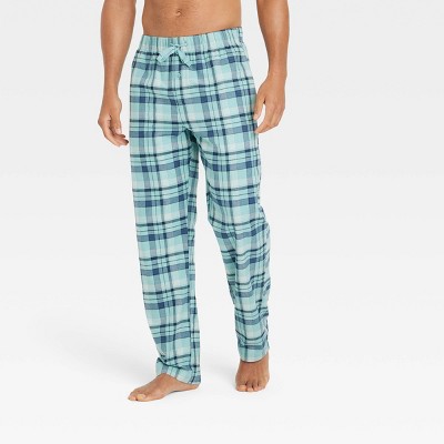 
Men's Plaid Flannel Pajama Pants - Goodfellow & Co™ Light Blue