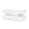 Zeus & Ruta Modern Lift-Top Coffee Table with Hidden Storage and 2 Drawers, High-Gloss Finish Multi-Use Table for Living Room - 2 of 4