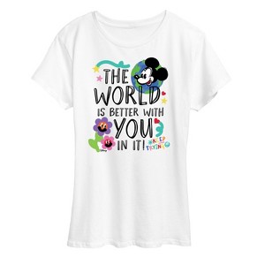 Women's - Disney - Mickey Mouse Short Sleeve Graphic T-Shirt - 1 of 4