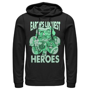 Men's Marvel Earth's Luckiest Heroes St. Patrick's Pull Over Hoodie - 1 of 3