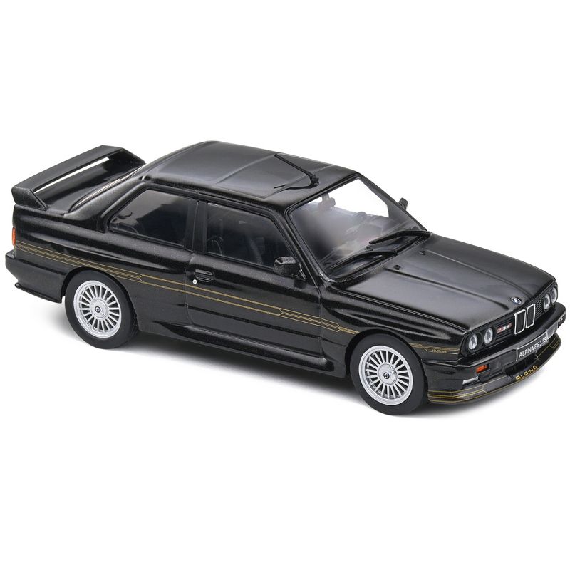 1989 BMW E30 M3 Alpina B6 3.5S Diamond Black Metallic 1/43 Diecast Model Car by Solido, 4 of 6