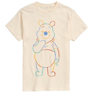Men's - Winnie The Pooh - Colorful Sketch Short Sleeve Graphic T-Shirt - 1 of 3