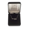 Dicksons Small Horizontal Cross Made of Jewel-Tone Accents Sterling Silver 18-Inch Pendant Necklace - 3 of 3