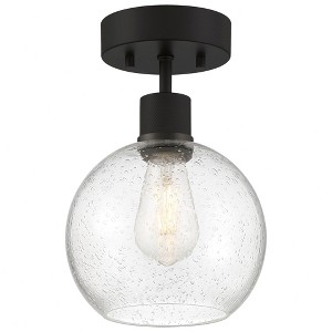 Access Lighting Port Nine 1 - Light Flush Mount in  Matte Black - 1 of 4