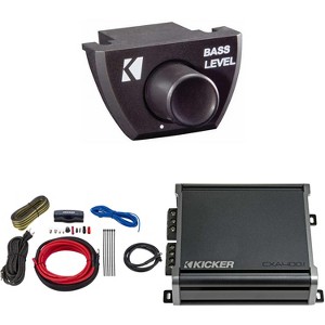 Kicker 46CXA4001 CXA4001 - 400-Watt Mono Class D Subwoofer Amp With Bass Knob, Amp Kit Bundle - 1 of 4