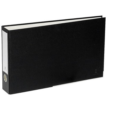 Bindertek One-Touch 2" 3-Ring Ledger Binder Black 3LDGN-BK