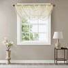 Diamond Sheer Embroidered Waterfall Valance Ivory 38x46in - 2 of 4