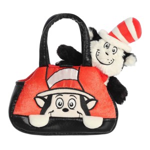 Aurora Small Fancy Pal Peek-A-Boo Cat In The Hat Dr. Seuss Whimsical Stuffed Animal Multicolor 7.5" - 1 of 4