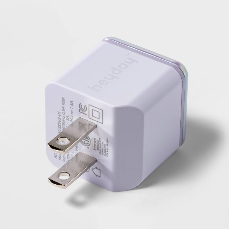 Single Port USB-C 30W Wall Charger - heyday&#8482; Soft Purple, 4 of 5