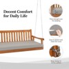 Karl Home 6.3 FT Solid Wood Porch Swing with Cushion - 3 of 4