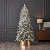 Christmas Shadow Woods Flocked Spruce Artificial Tree 9ft, Pre-Lit 600 Warm White LED Lights, 1541 PE/PVC 1541 Tips - 2 of 4
