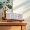 Unique Bargains Plastic Digital Corded Adjustable Accurate Dimmable Electric Alarm Clock 6.3 x 2.4 x 1 inch - 2 of 4