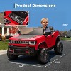 24v Licensed Kids Ride on Car, 2 Seater Electric Truck for Big Kids with Parent Remote Control, 3 Speeds, Bluetooth Music, LED Lights for Ages 3-8 - 3 of 4