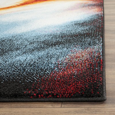 Galaxy Multi-Color Abstract Low Pile Area Rug