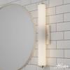 24" 2-Light Holly Grove Cased White Glass Bathroom Vanity Wall Light - Hunter Fan - 3 of 4