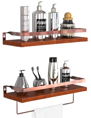 Geekdigg Glass Rectangular Caddy Storage Shelves With Aluminum