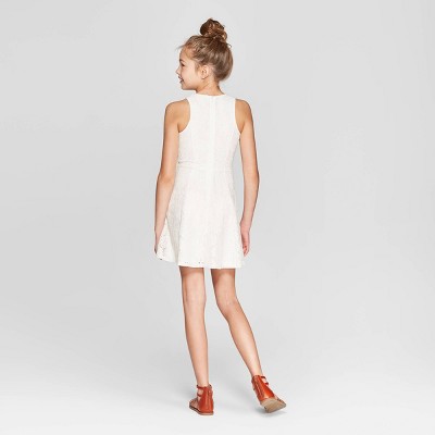 target white lace dress