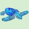 Girl's Design By Humans Blue And Green Watercolor Sea Turtle By Maryedenoa T-Shirt - 2 of 3