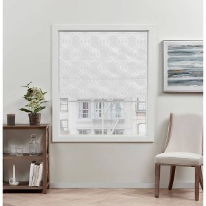 Prague Trellis Blackout Roman Curtain Shades - Exclusive Home - 1 of 3