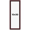 PosterPalooza | Panoramic Shadow Box 1.5" Depth Brown Picture Frame - UV Acrylic, Backing, Hanging Hardware - 2 of 4