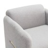 FONTOI Living Room Accent Chair Modern Waved Arm Chair, Comfy Bedroom Chair Cute Lazy Sofa Chair, Living Room Furniture, Gray 28.25"* 30"*27" - 4 of 4
