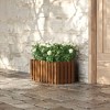 HOMLUX 1-Pack Outdoor Wood Design Flower Pot Plant Stand Garden, Balcony, Patio - 3 of 4