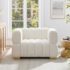 VANOMi 47.6in Boucle Waffle-tufted Accent Chair - 2 of 4